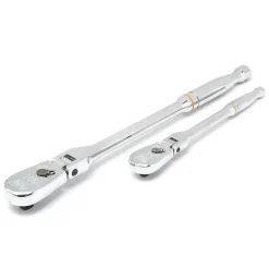 Gearwrench 2 Piece 1/4" & 3/8" Drive 90-Tooth Flex Head Teardrop Ratchet Set 81216T