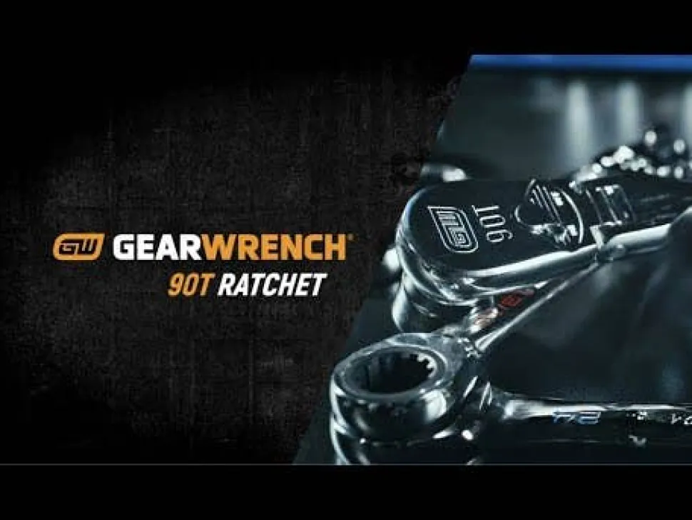 Gearwrench 2 Piece 1/4" & 3/8" Drive 90-Tooth Flex Head Teardrop Ratchet Set 81216T