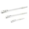 Gearwrench 3 Piece 1/4", 3/8", 1/2" Drive 120XP Locking Flex Head Ratchet Set 81382