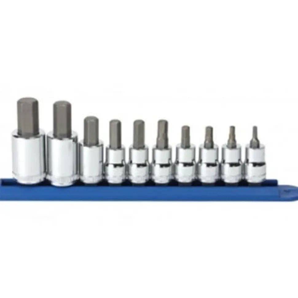 GearWrench 10 Piece 3/8" & 1/2" Hex Bit Metric Socket Set 80578