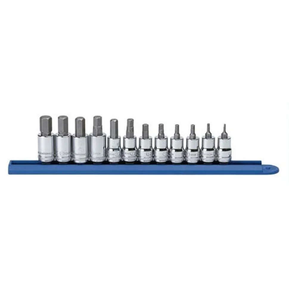 Gearwrench 12 Piece 3/8" Hex Bit Metric Socket Set 80580