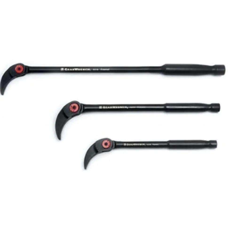Gearwrench 3 Piece Indexing Pry Bar Set 8"; 10" & 16" 82301D