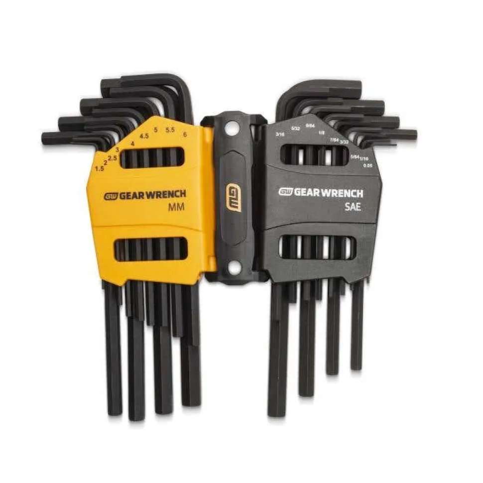Gearwrench 26 Piece Long Arm SAE/Metric Hex Key Set 83504