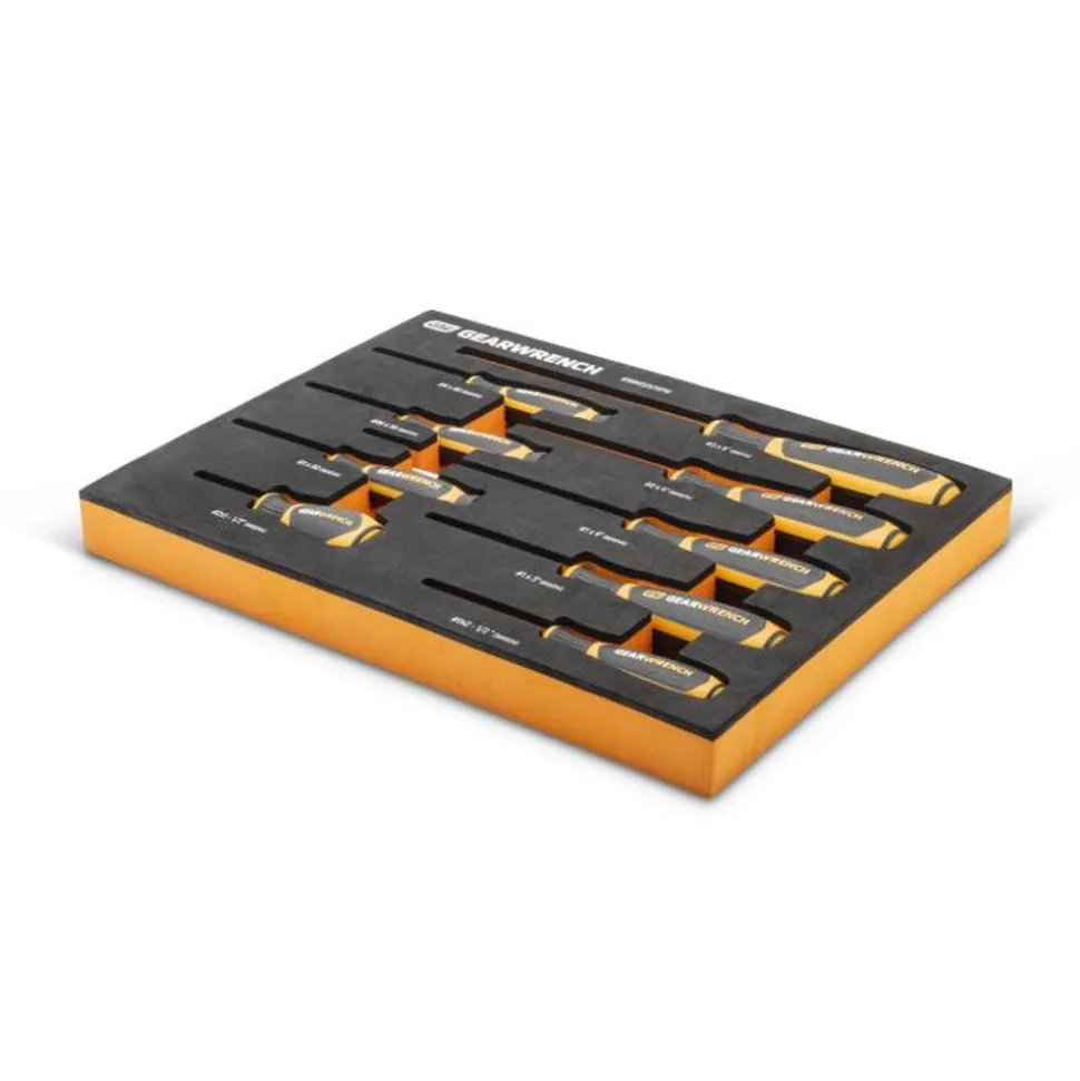 Gearwrench 9 Piece Phillips Dual Material Screwdriver Set w/ Foam Storage Tray GWMSSCRPH