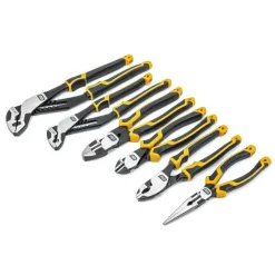 Gearwrench 6 Piece PITBULL Dual Material Mixed Plier Set 82204C-06
