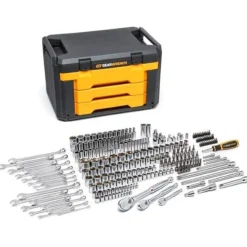 Gearwrench 243 Piece 6 Point Mechanics Tool Set in 3 Drawer Storage Box 80966
