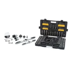Gearwrench 114 Piece SAE/Metric Ratcheting Tap and Die Set 82812
