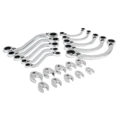 Gearwrench 20 Piece Specialty Ratcheting Metric Wrench Set w/ Foam Storage Tray GWMSSRWMM