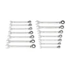 Gearwrench 14 Piece 90-Tooth 12 Point SAE Reversible Ratcheting Wrench Set 86660