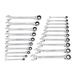 Gearwrench 20 Piece 72-Tooth SAE/Metric Ratcheting Combination Wrench Set 35720-06