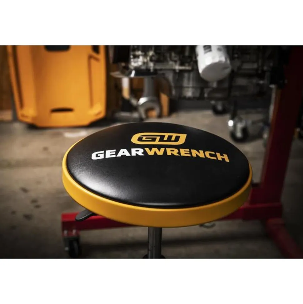 Gearwrench Tools Adjustable Height Swivel Shop Stool 26" to 31" 86992