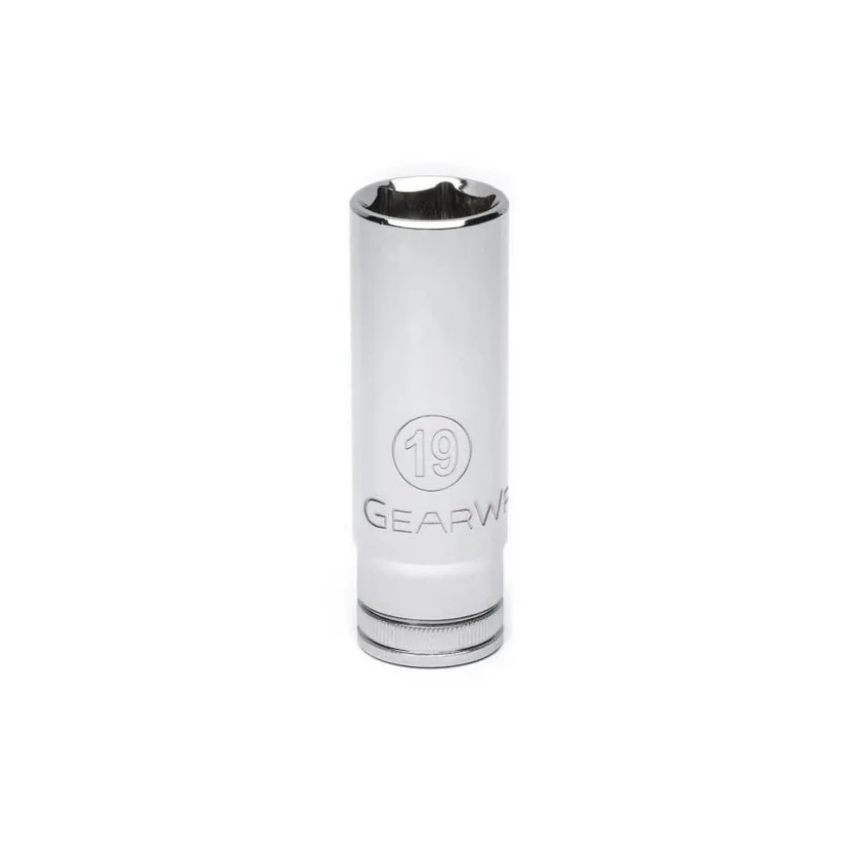 Gearwrench Tools 1/2" Drive 6 Point Deep Metric Socket 19mm 80646D