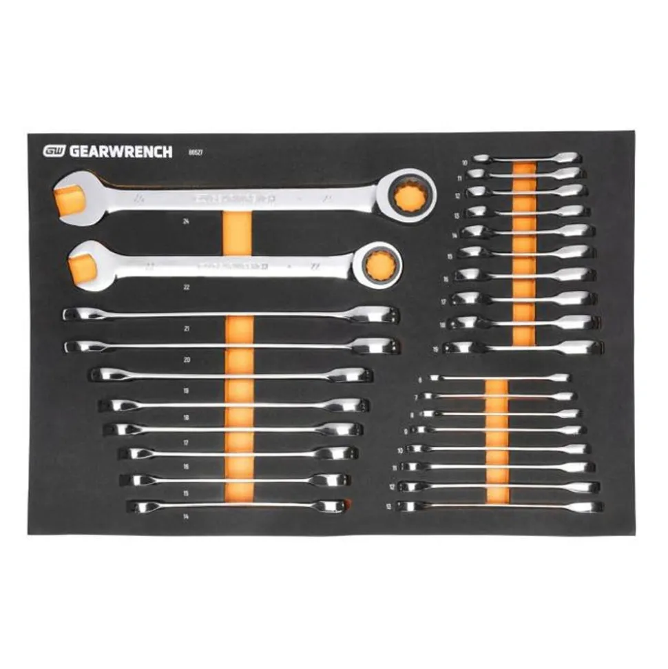 Gearwrench Tools 358 Piece MEGAMOD Metric Mechanics Tool Set in Modular Foam Trays with Rolling Cabinet MEGAMOD358