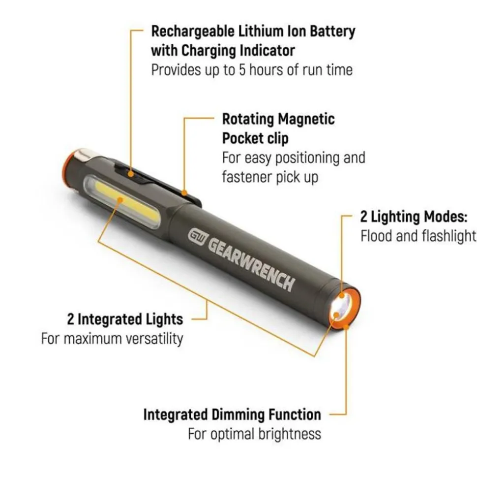 Gearwrench Tools Rechargeable Pen Light GWPL
