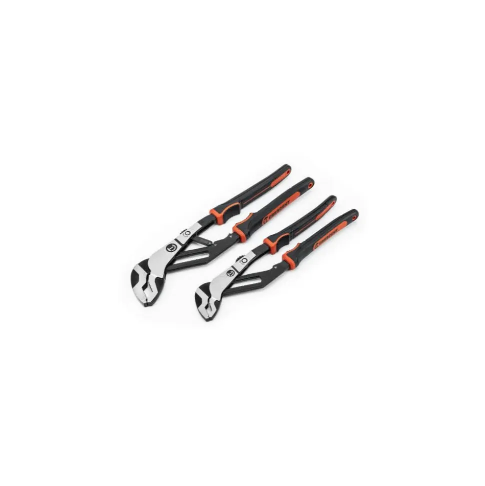 Gearwrench Tools Z2 Auto-Bite Tongue and Groove Plier Set with Dual Material Handle (2-Piece) RTABCGSET2