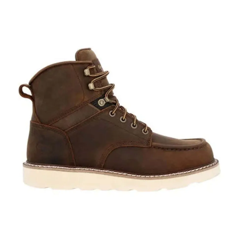 Georgia Boots Core 37 Wedge Steel Toe Work Boot - Brown