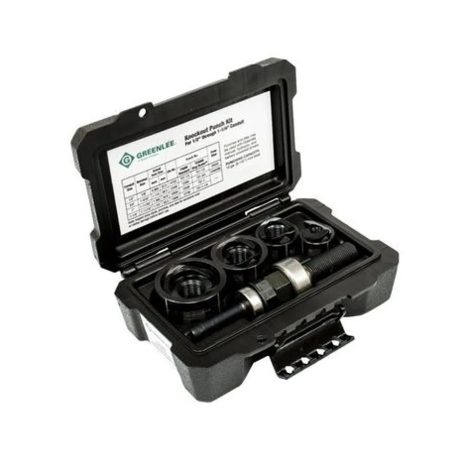 Greenlee 1/2" - 1-1/4" Knockout Punch Kit Conduit 735BB