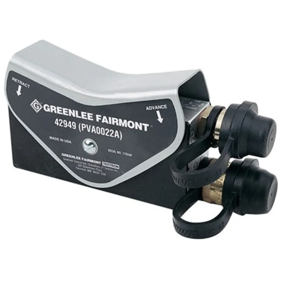 Greenlee 4 Way 3 Position Control Valve for Double-Acting Tool w/ Disconnects PVA0022
