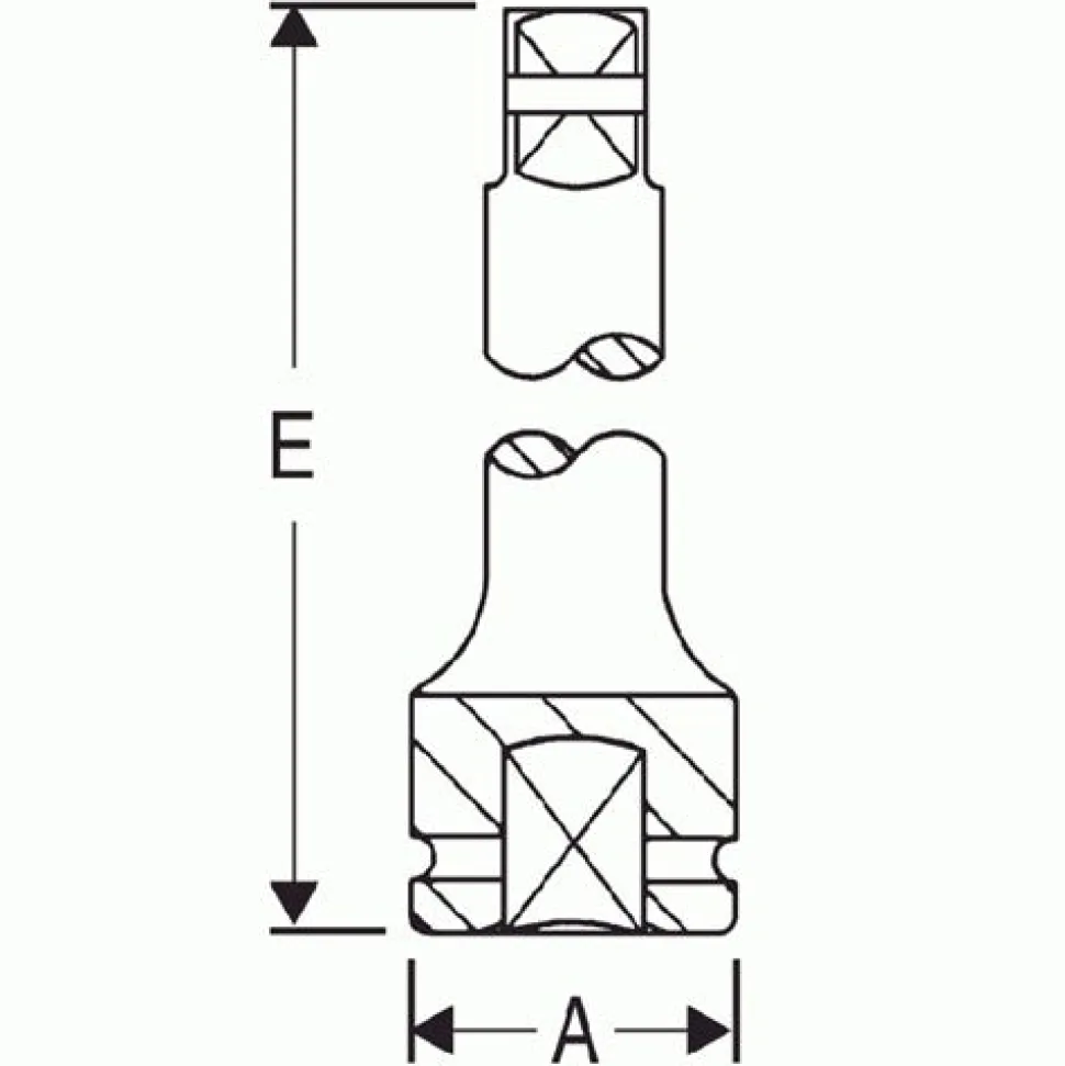 Grey Pneumatic 1" Drive 13" Length Pin Hole Extension 4013E