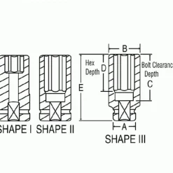 Grey Pneumatic 1" Drive x 2" Deep Length Impact 4064D