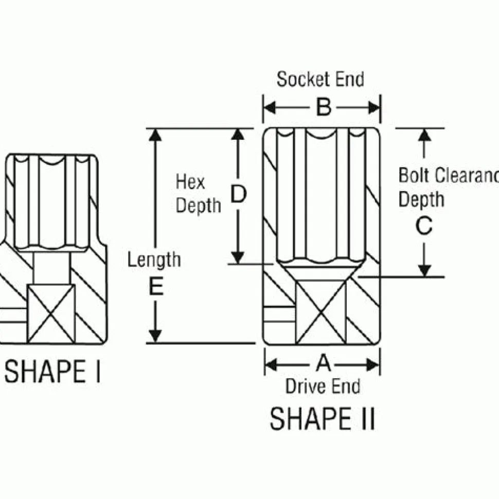 Grey Pneumatic 3/8 Drive x 9mm Standard Length Impact 1009M