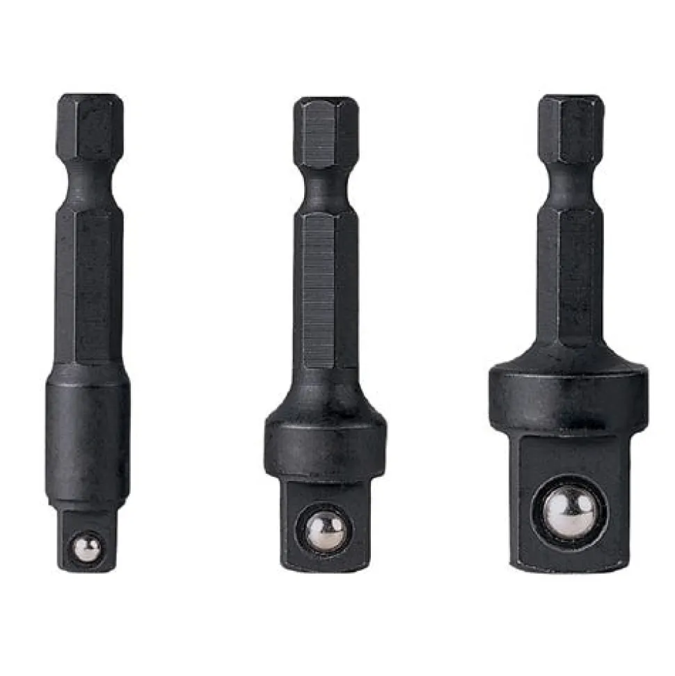 Grey Pneumatic 1/4" Hex Drive Friction Ball Adapter Set 1403HA