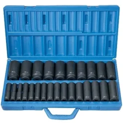 Grey Pneumatic 26 Piece 1/2'" Drive Deep Length Impact Set (Metric) 1326MD