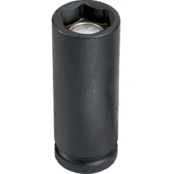 Grey Pneumatic 12 Piece 1/2" Drive 6-Point Deep Length Magnetic Impact Socket Set (Metric) 1512MDG