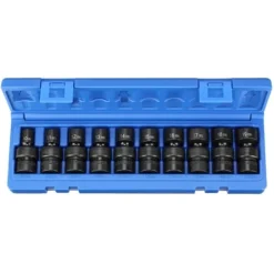 Grey Pneumatic 10 Piece 3/8" Drive Standard Length Universal Set (Metric) 1210UM
