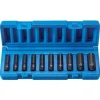 Grey Pneumatic 10 Piece 1/4" Surface Drive SAE 6 Point Deep Impact Socket Set 9710D
