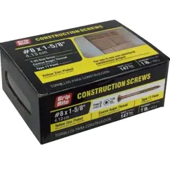 Grip Rite #8 X 1-5/8" Construction Screw T25 1#M 158GCS1