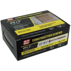 Grip Rite #9 X 3" Construction Screw T25 1#M 3GCS1