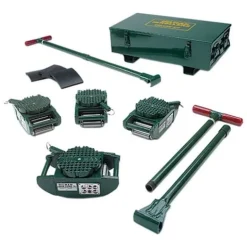 Hilman Rollers 15 Ton FT Deluxe Riggers Kit 4 Diamond Swivels KRS-15-SLD