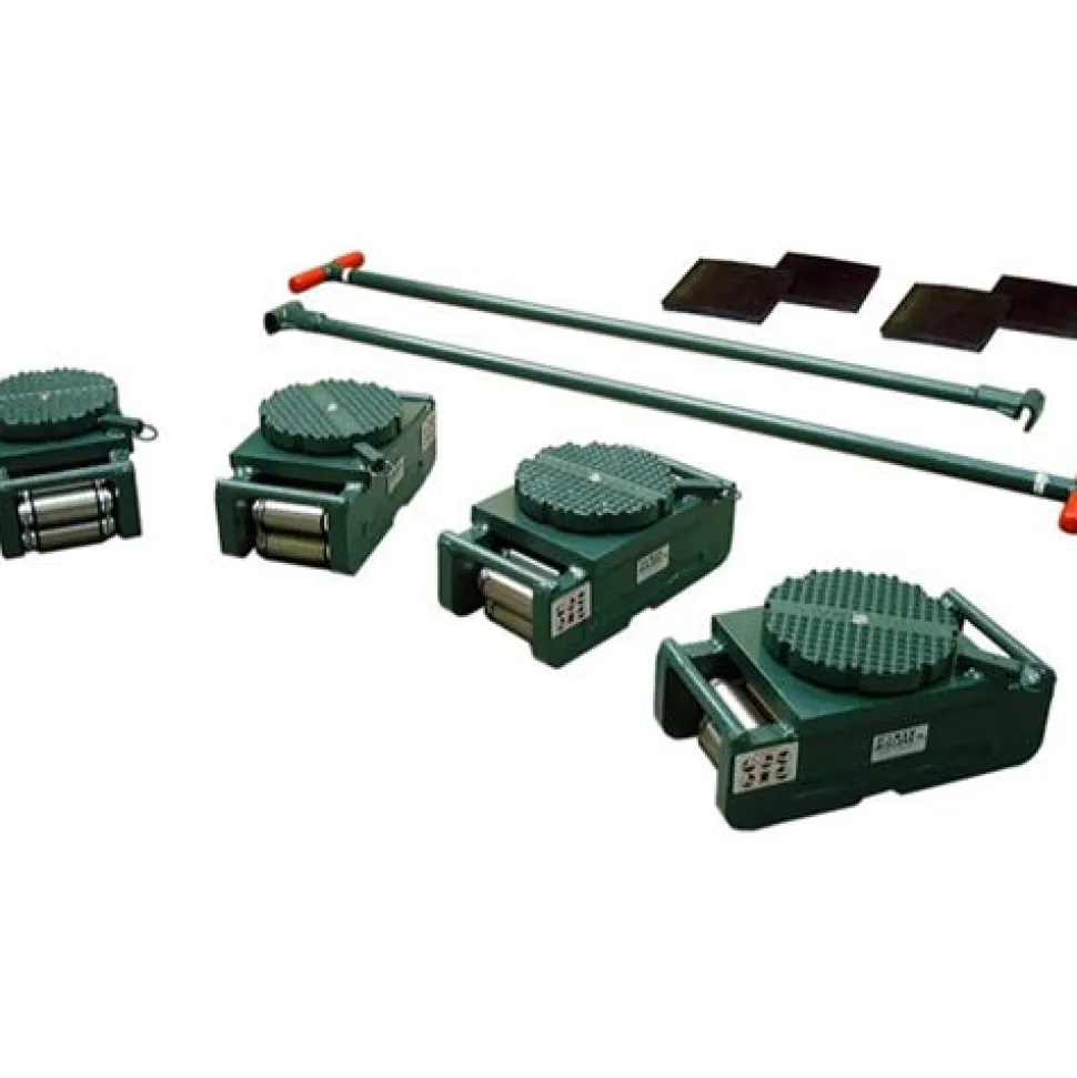 Hilman Rollers 120 Ton FT Riggers Kit 4 Diamond Swivels RS-120-SLD