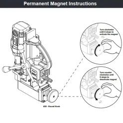 Hougen HMD904 Permanent Magnetic Drill 1-1/2" 0904122