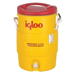 Igloo 5 Gallon 400 Series Red/Yellow Plastic Water Cooler 00000451