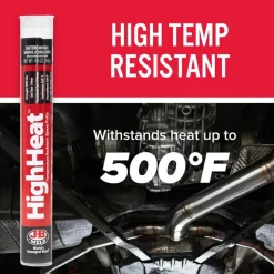 J-B Weld HighHeat Epoxy Putty (Repair Metal, Plastic, Fuel Resistant) - 4 oz 8298U