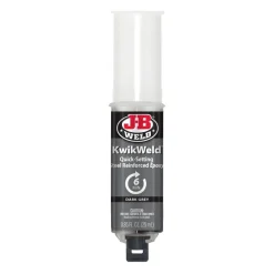 J-B Weld KwikWeld Syringe Cold Weld Epoxy (Repair Metal, Fiberglass, Plastic) 50176
