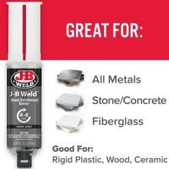 J-B Weld Syringe Cold Weld Epoxy (Repair Metal, Fiberglass, Plastic) 50165