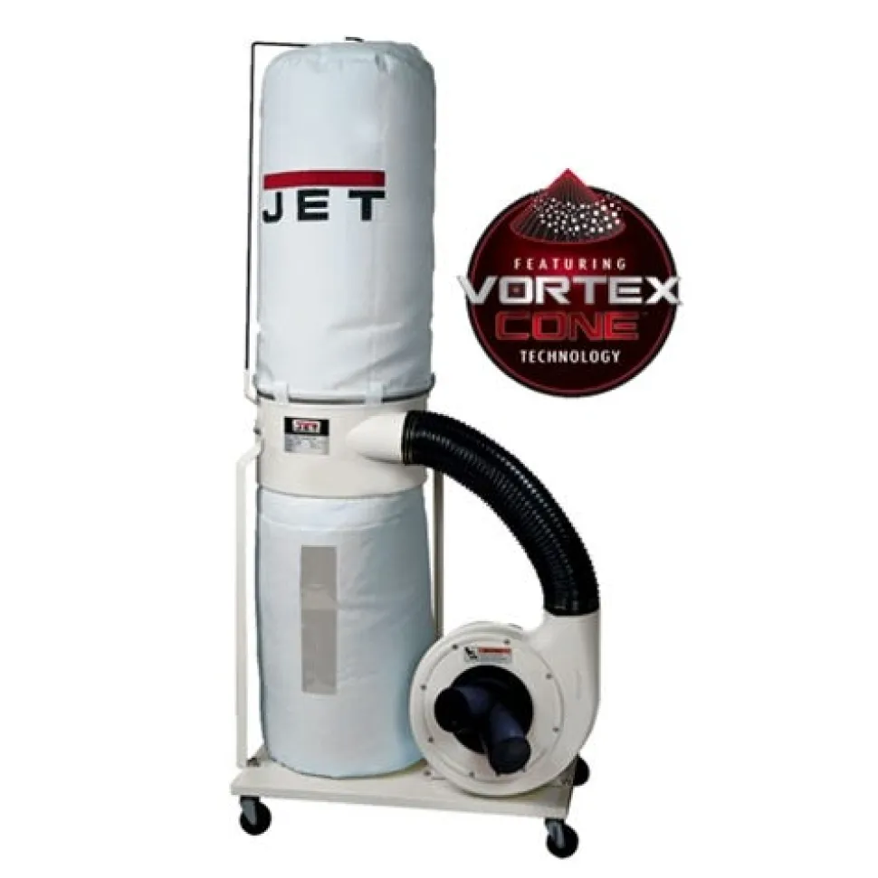 Jet DC-1200VX-BK3 Dust Collector; 2HP 3PH 230/460V; 30-Micron Bag Filter Kit 710703K