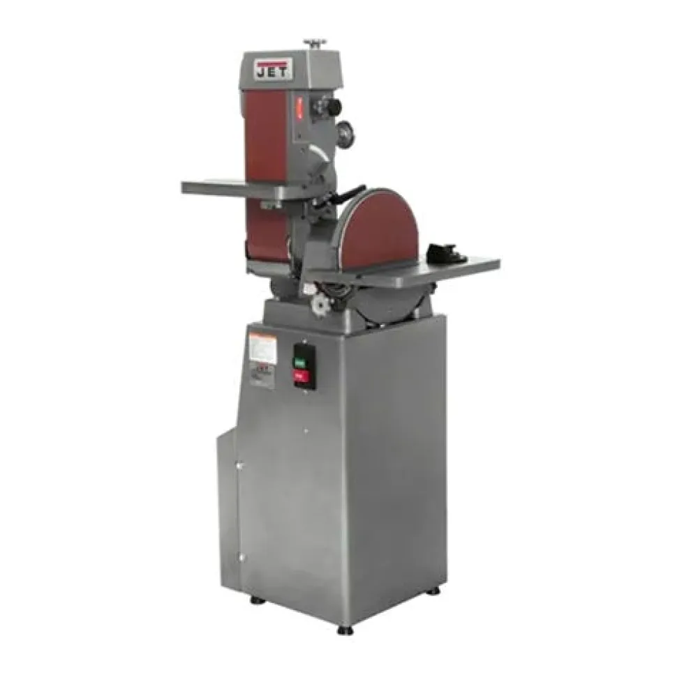 Jet J-4202A 6" x 48" Industrial Combination Belt and 12" Disc Finishing Machine 230V 3Ph 414553