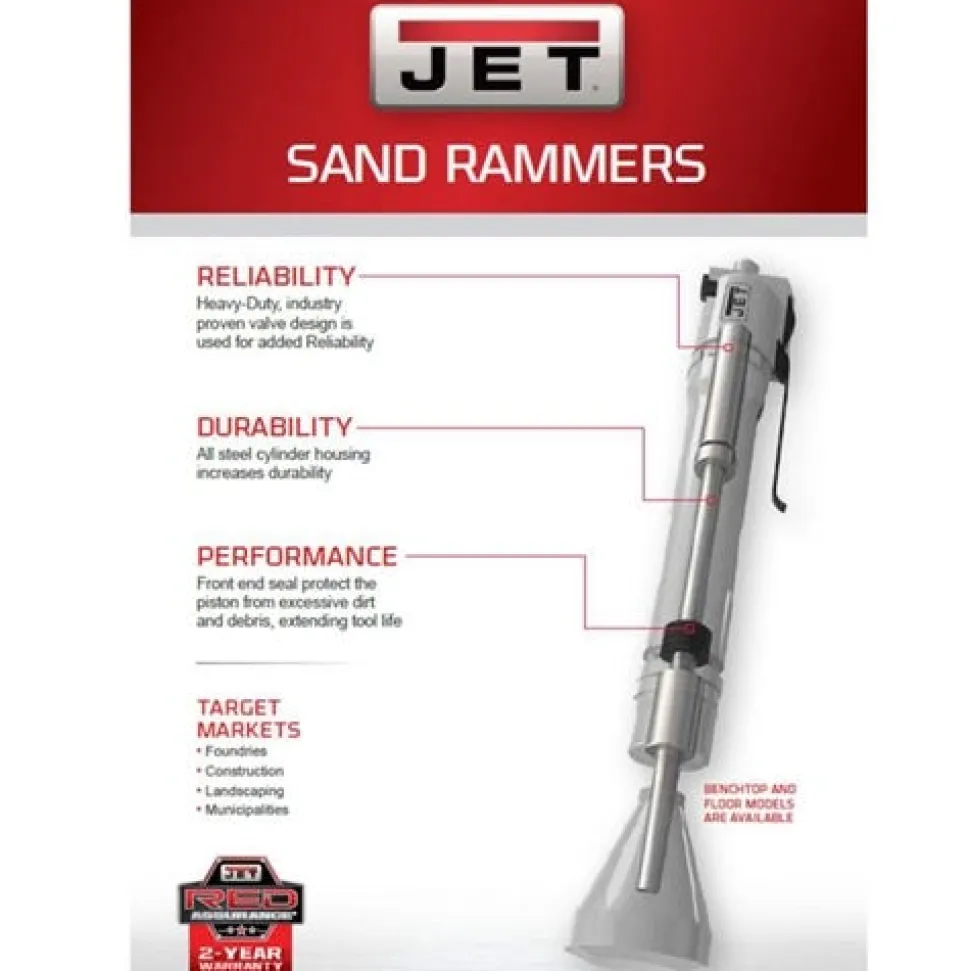 JET JCT-1600 Benchtop Sand Rammer 550600