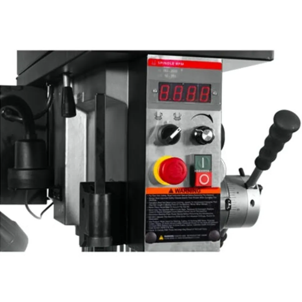 Jet JDPE-20EVS-PDF 1-1/4" Drilling Capacity Electronic Variable Speed Drill w/ Power Downfeed 354250