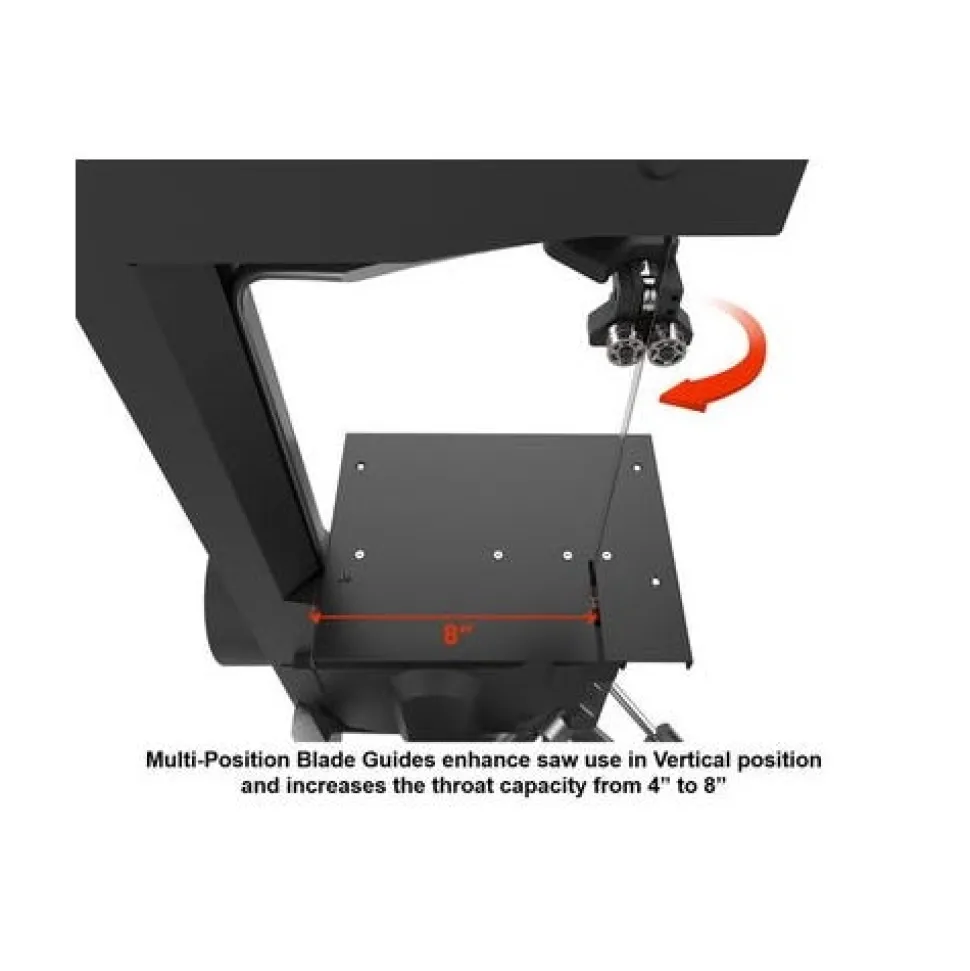 JET Metalworking HVBS-712D 7" x 12" Deluxe Horizontal / Vertical Bandsaw 414560