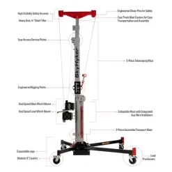 Jet SKY25 SkyHyker 25ft. 2,000lb Capacity Jobsite Lift JT1-595