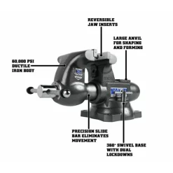 Jet Tradesman 1755XC Bench Vise, 5-1/2