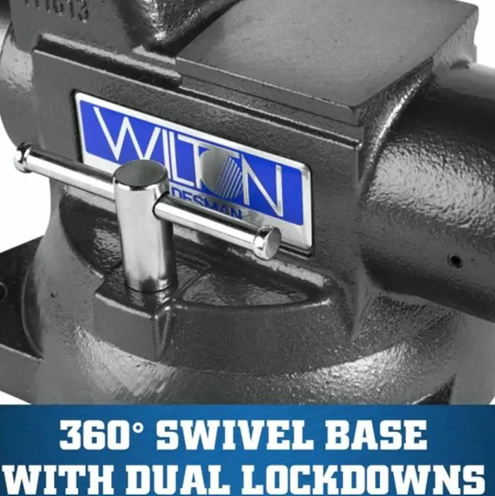 Jet Tradesman 1755XC Bench Vise, 5-1/2" Jaw Width, 5" Jaw Opening, 3-3/4" Throat WL9-28841