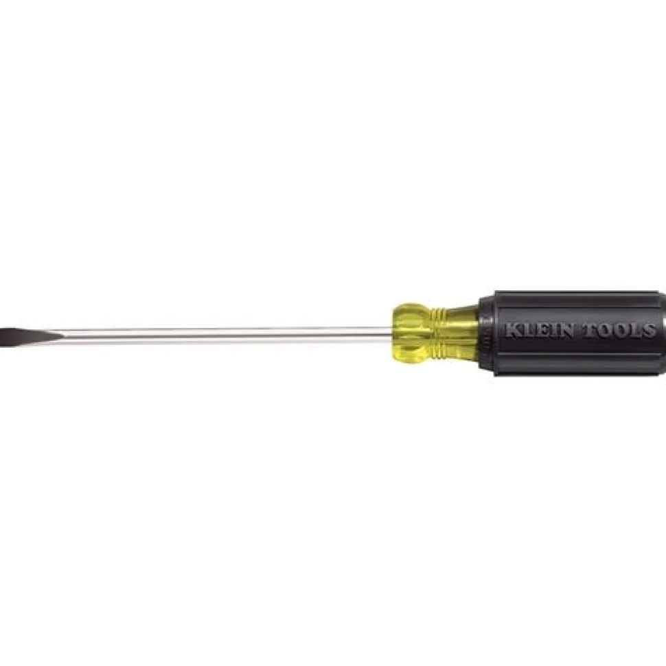 Klein 1/4" Cabinet Tip Screwdriver 4" Shank 605-4