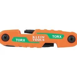 Klein Compact Folding Hex Key Set, 25-Key, SAE, Metric, TORX Sizes, 3-Piece 70543