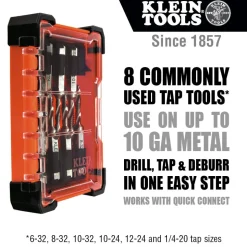 Klein Drill Tap Tool Kit, 8-Piece 32217
